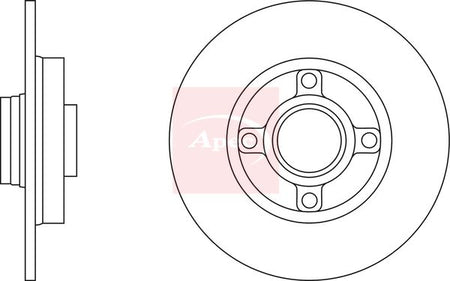 Apec DSK2288 Brake Disc - 1