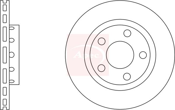 Apec DSK2293 Brake Disc - 1