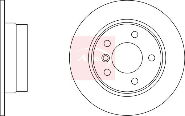 Apec DSK2298 Brake Disc - 2