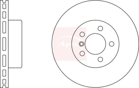 Apec DSK2299 Brake Disc - 1