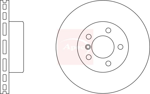 Apec DSK2299 Brake Disc - 1