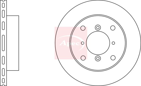 Apec DSK229 Brake Disc - 2