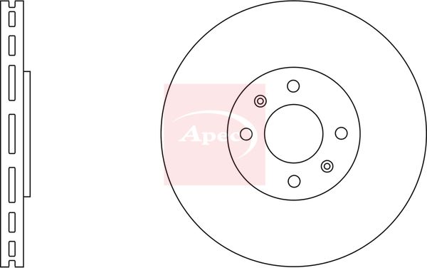 Apec DSK2301 Brake Disc - 2