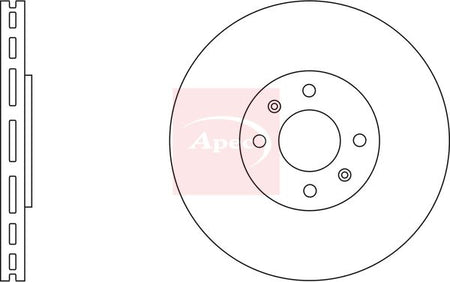 Apec DSK2301 Brake Disc - 2