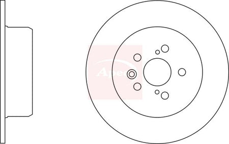 Apec DSK2305 Brake Disc - 1