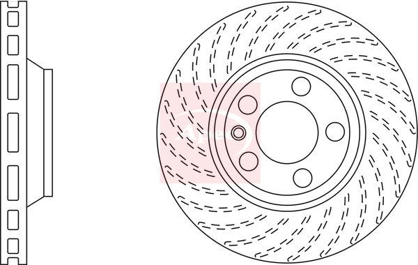 Apec DSK2310 Brake Disc - 1