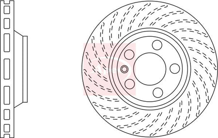 Apec DSK2310 Brake Disc - 1