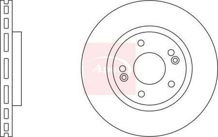 Apec DSK2312 Brake Disc - 1