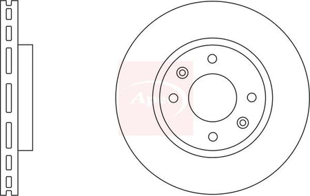 Apec DSK2313 Brake Disc - 1