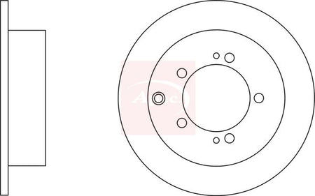 Apec DSK2317 Brake Disc - 1