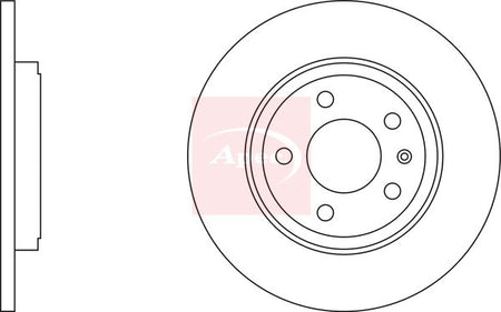 Apec DSK2318 Brake Disc - 1