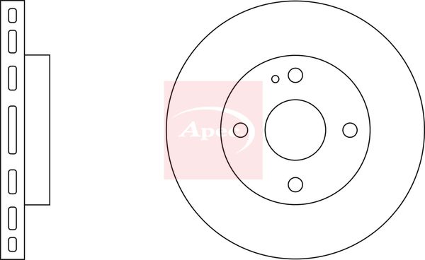 Apec DSK231 Brake Disc - 2