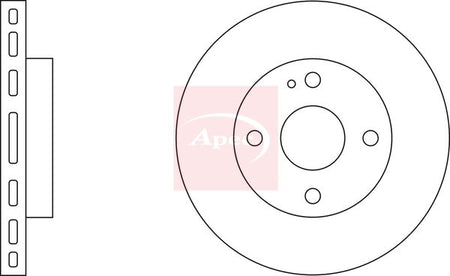 Apec DSK231 Brake Disc - 2