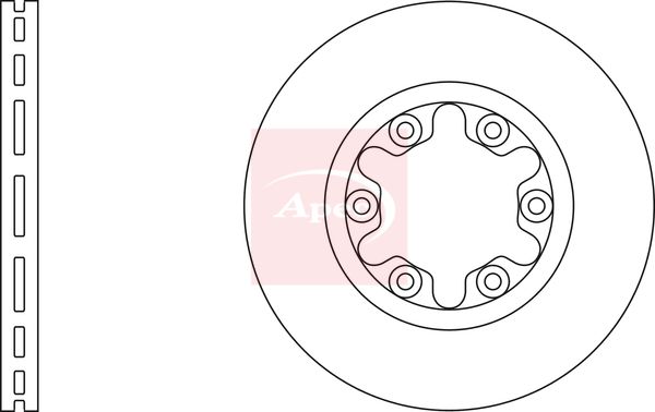 Apec DSK2320 Brake Disc - 1