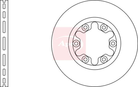Apec DSK2320 Brake Disc - 1