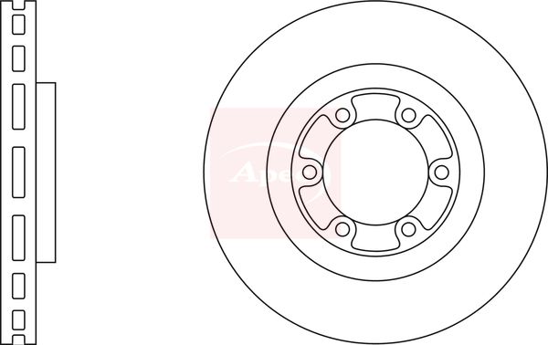 Apec DSK2321 Brake Disc - 1