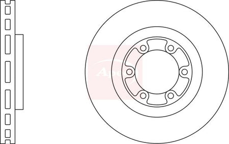 Apec DSK2321 Brake Disc - 1