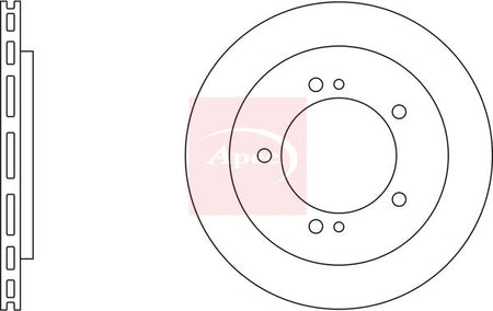 Apec DSK2322 Brake Disc - 1