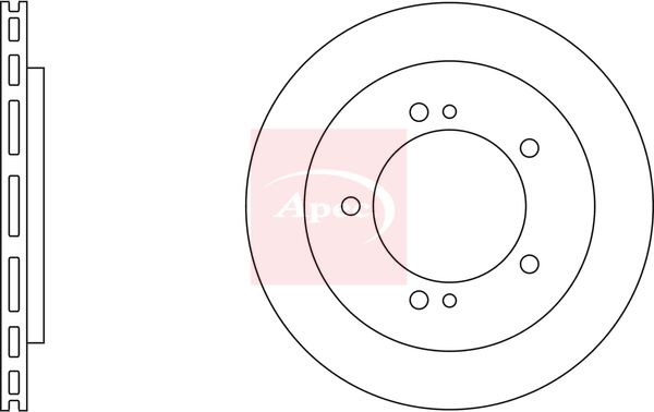 Apec DSK2322 Brake Disc - 1