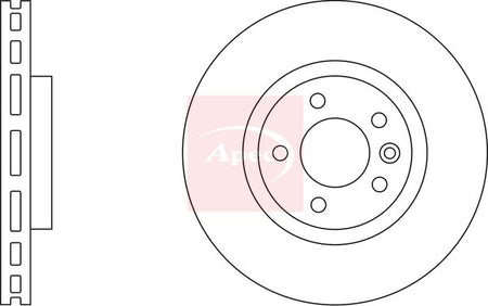 Apec DSK2323 Brake Disc - 1