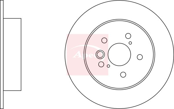 Apec DSK2327 Brake Disc - 2