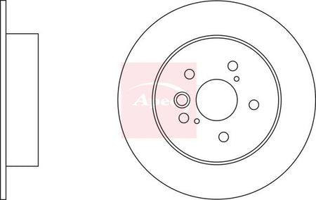 Apec DSK2327 Brake Disc - 2