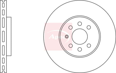Apec DSK2328 Brake Disc - 2