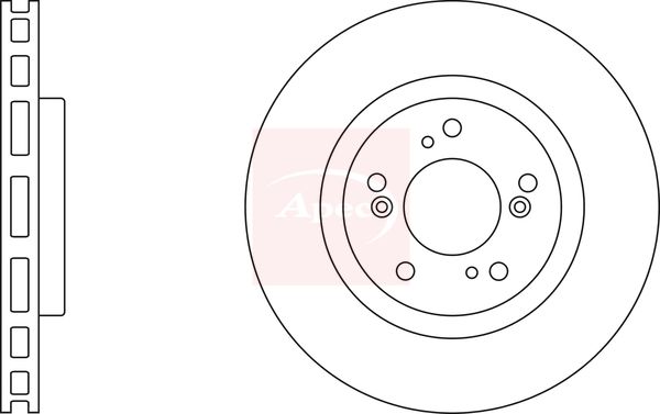 Apec DSK2329 Brake Disc - 1