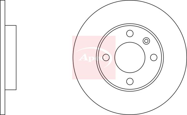 Apec DSK232 Brake Disc - 1