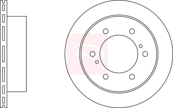 Apec DSK2331 Brake Disc - 1