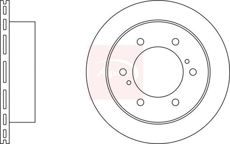 Apec DSK2331 Brake Disc - 1