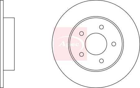 Apec DSK2332 Brake Disc - 2