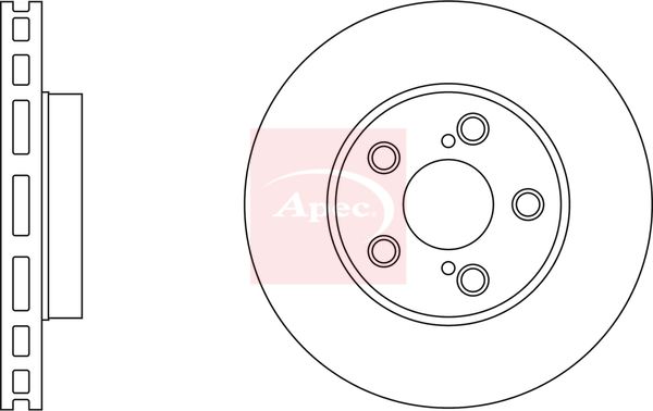 Apec DSK2334 Brake Disc - 1