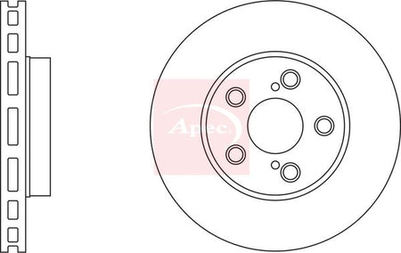 Apec DSK2334 Brake Disc - 1