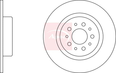 Apec DSK2335 Brake Disc - 1
