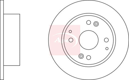 Apec DSK2336 Brake Disc - 1
