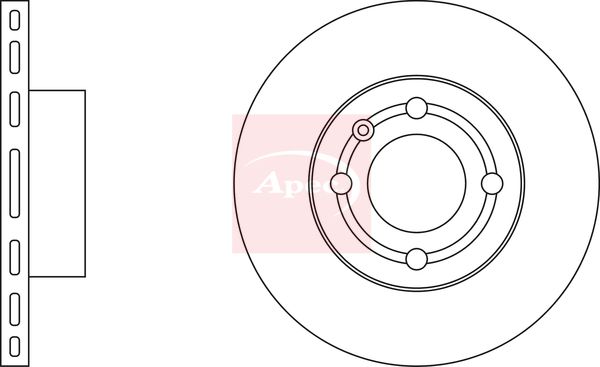 Apec DSK233 Brake Disc - 2