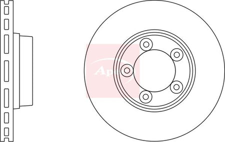 Apec DSK2340 Brake Disc - 1