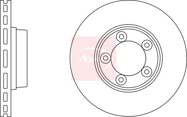 Apec DSK2340 Brake Disc - 1