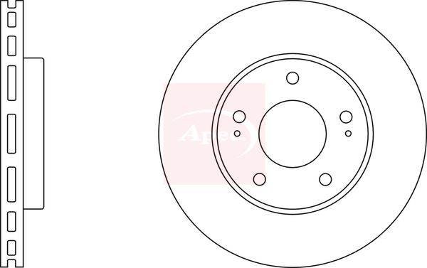 Apec DSK2342 Brake Disc - 1