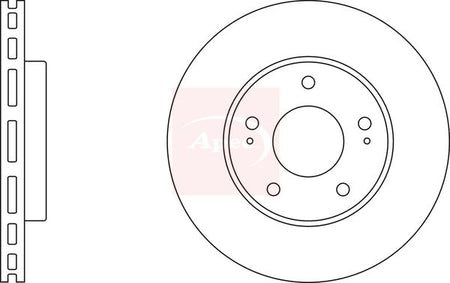 Apec DSK2342 Brake Disc - 1