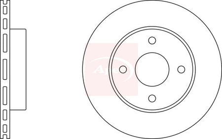 Apec DSK2348 Brake Disc - 1