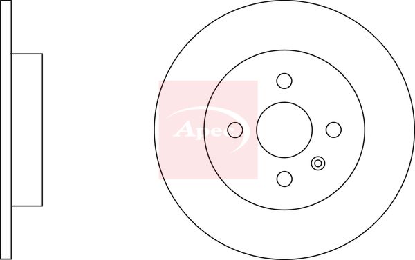 Apec DSK2352 Brake Disc - 2