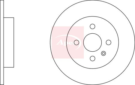 Apec DSK2352 Brake Disc - 2