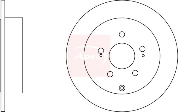 Apec DSK2353 Brake Disc - 1