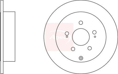 Apec DSK2353 Brake Disc - 1