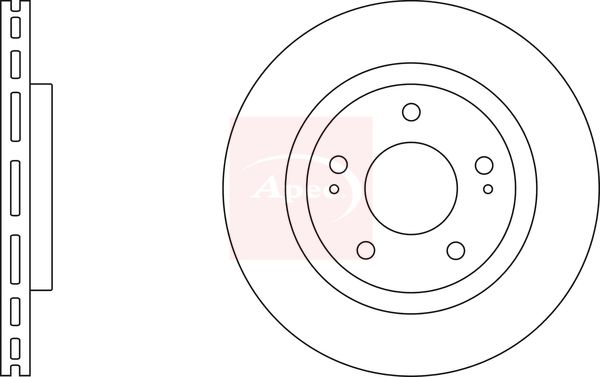 Apec DSK2356 Brake Disc - 1