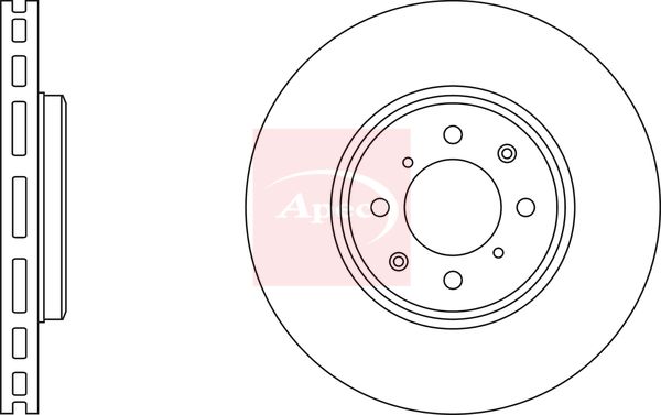 Apec DSK2357 Brake Disc - 1