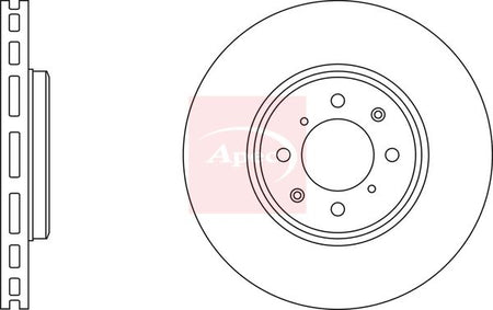 Apec DSK2357 Brake Disc - 1