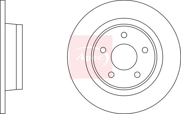 Apec DSK2358 Brake Disc - 2